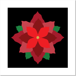 Christmas Poinsettia Posters and Art